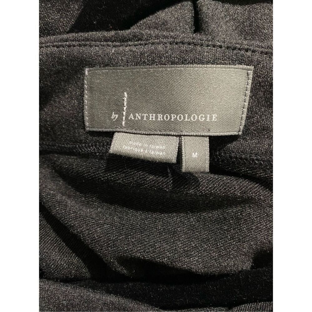 Medium, Anthropologie gray boat neck midi dress with front slit. - Picture 8 of 10